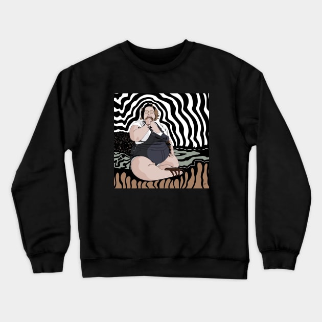 Woman Eating a Cookie Crewneck Sweatshirt by Sequoia Ananda